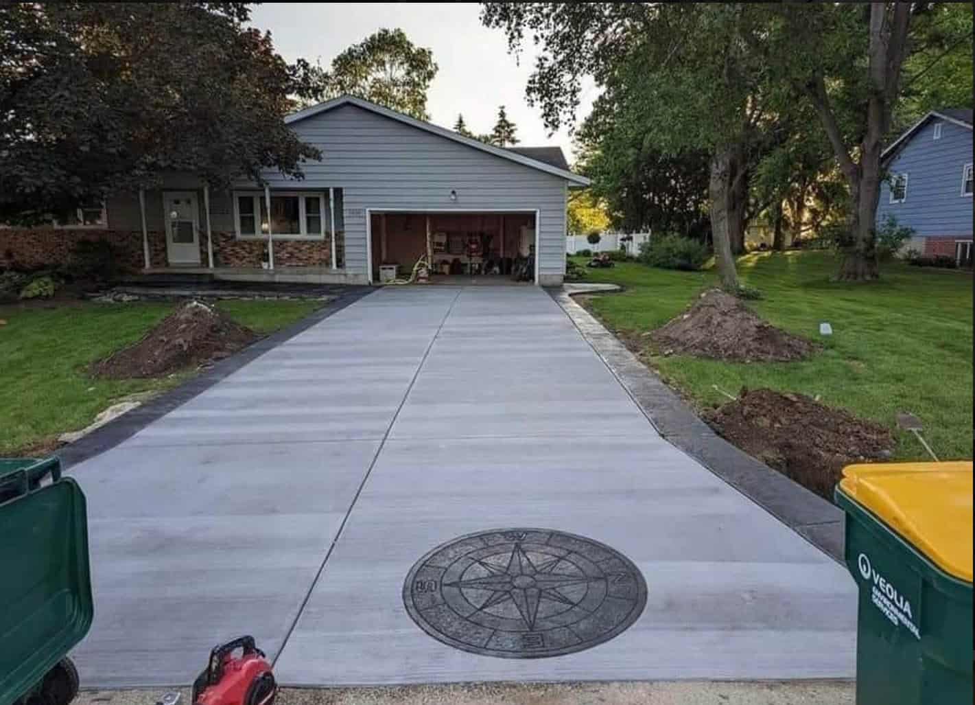 Stamped concrete driveway installation Colorado Springs - cost effective luxury