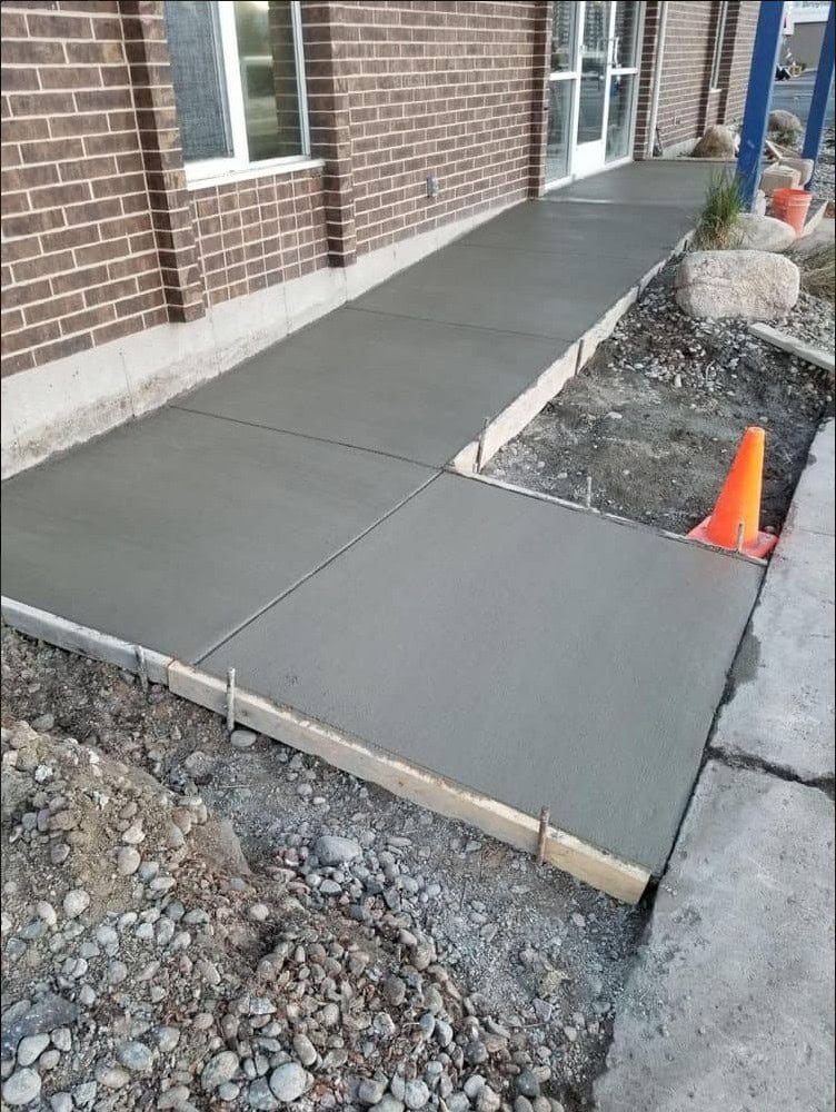 Concrete walkway installation Colorado Springs - decorative pathway