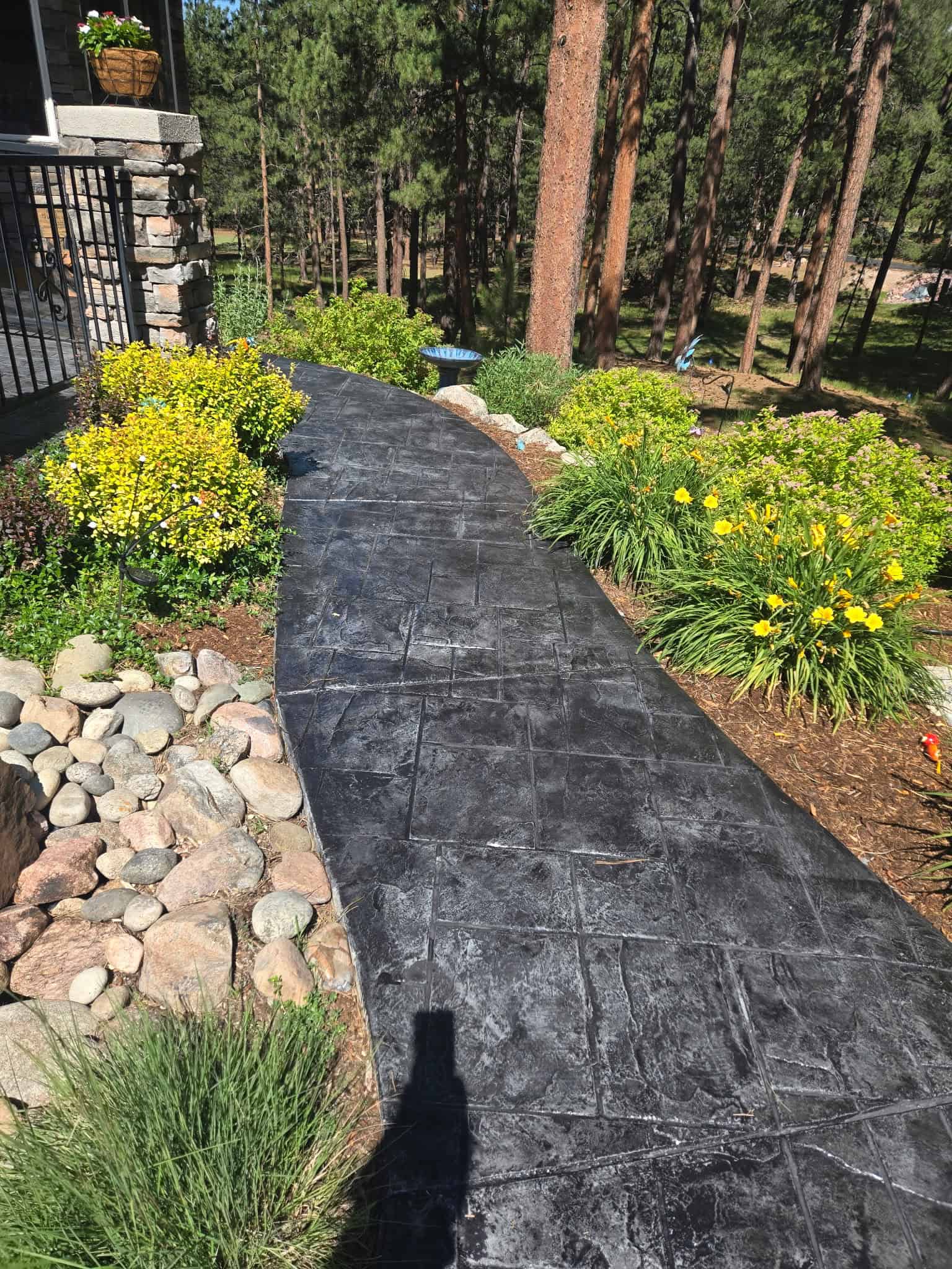 Stamped concrete Colorado Springs - decorative patterns, custom designs for patios and driveways