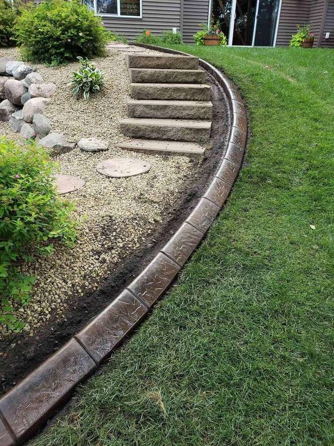 Random stone stamped patio Colorado Springs - natural look